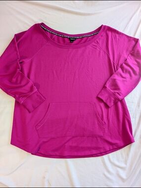Torrid Athletic Scoop Neck Pullover Top - Bright Magenta
